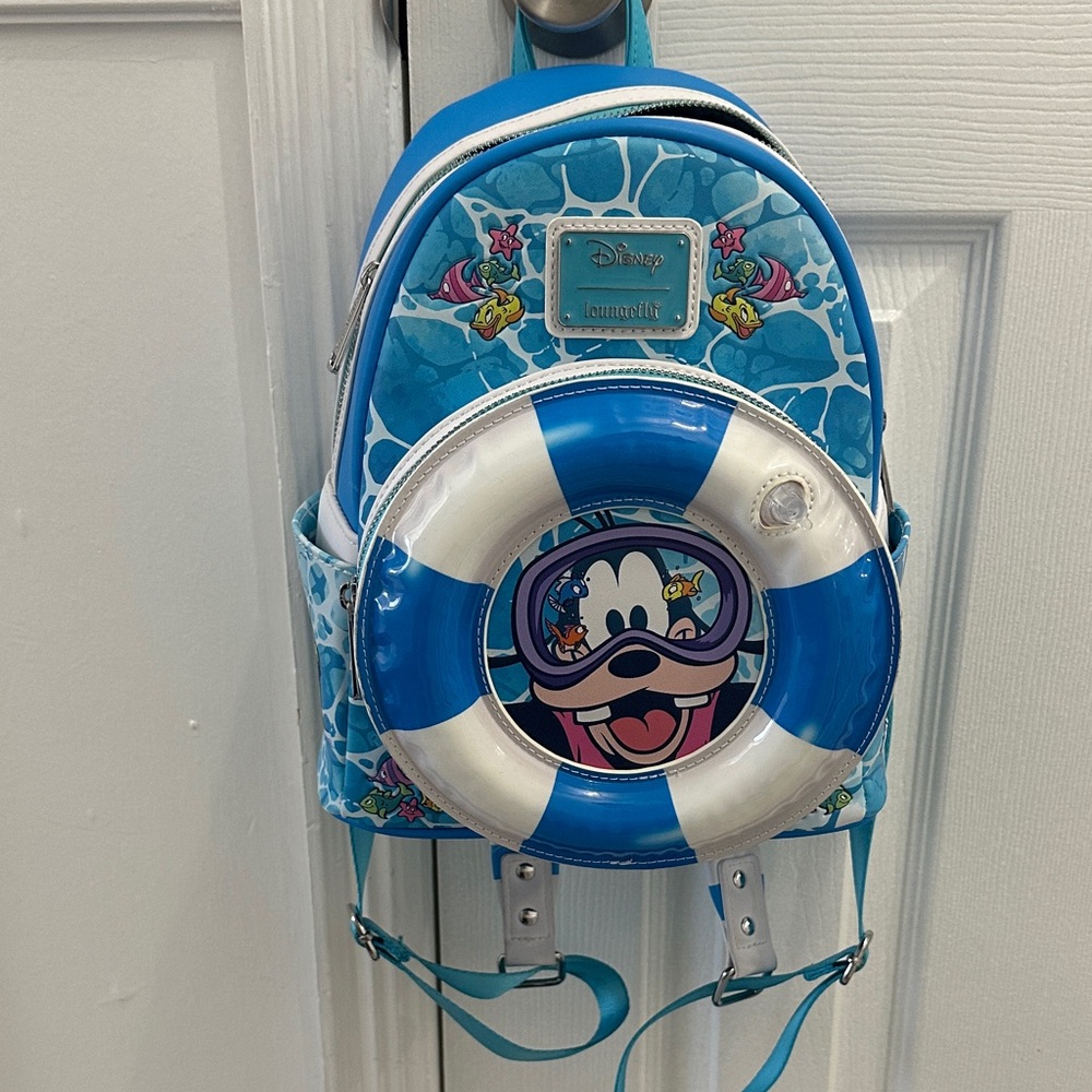 Disney Blue and White Backpack